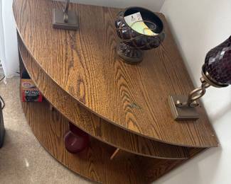 3 Tier Corner Shelf $60.00   42"w 30"l 30"d 29"t