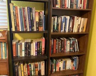 Large Multi-Generational Book Collection: Includes hardcover and paperback fiction, non-fiction, vintage hardbacks, religious, inspirational, reference, and vintage children’s book and readers.