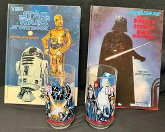 16CT104Star Wars Return Of Jedi Drinking Glasses And Story Books