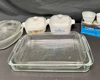 16CT177Vintage Corningware And Pyrex