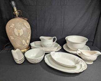 15CT196Vintage Pfaltzgraff Serving Dishes A Vintage Lamp