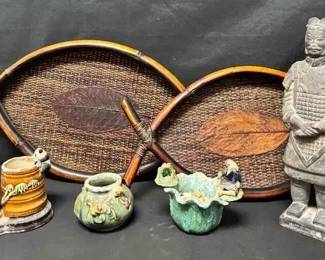 16CT162Vintage And Modern Asian Decor Lot