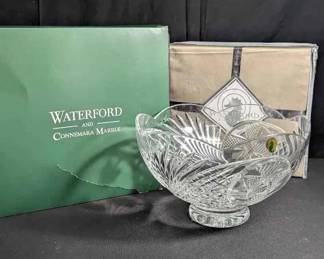 15CT205Waterford Crystal The Heritage Of Ireland Bowl Curtain Panel