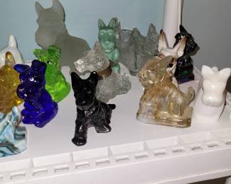 Uranium Glass and Ink Well Scottie among others