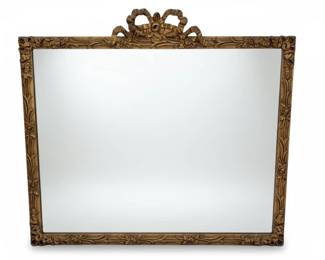 Ribbon and rose motif mirror
