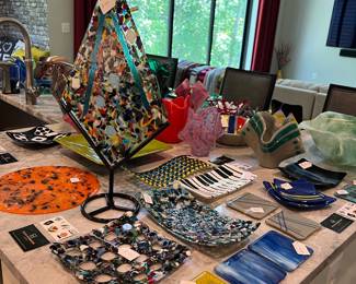 One of a kind glass art