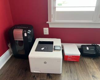 Shredder, printer, and scanner