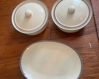 Pfaltzgraff Covered Bowls and Platter