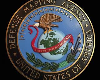 Defense Mapping Agency Wall Plaque