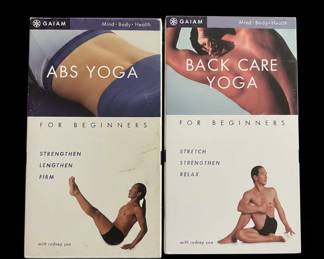 Gaiam Rodney Yee Yoga VHS Tape Set Abs Yoga Back Care