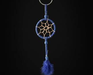 Miniature Dreamcatcher and US Dollar Bill Keychain Set