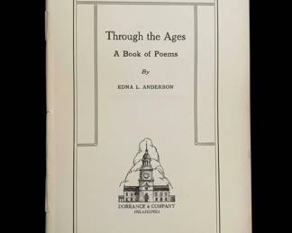 Through the Ages A Book of Poems by Edna L. Anderson second image