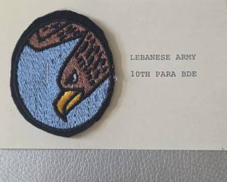 Lebanese Army tenth Parachute Brigade Patch