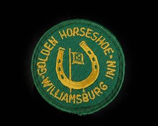 Vintage Golden Horseshoe Golf Club Williamsburg Embroidered Patch