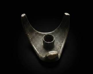 MidCentury Modern Cast Iron Candle Holder