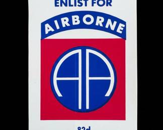 nd Airborne Division Recruitment Decal with Phone Number