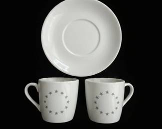 European Union Flag Espresso Cup and Saucer Set