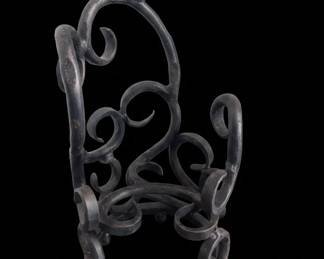 HandForged Iron Scrollwork Decorative Plant Stand