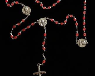 Pope John Paul II Commemorative Rosary and Case