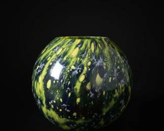 Malta Glass Solifleur Vase with Inclusions
