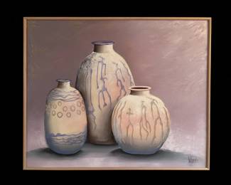 Still Life of Vases Oil Painting