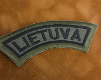 Lithuanian Armed Forces LIETUVA Shoulder Patch