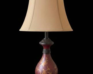 Vintage Bombay Company Oxblood Urn Table Lamp