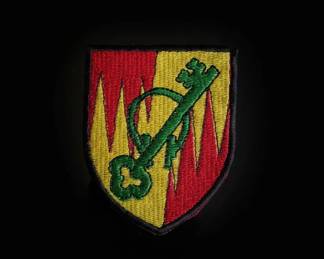 Heraldic Key Shield Embroidered Patch