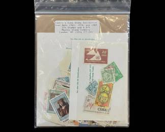 Mystic Stamp Company Castros Cuba Stamp Collection , ,
