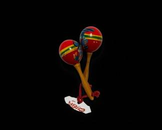 Vintage Cuban Souvenir Miniature Maracas