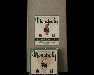 Vintage Parker Brothers Monopoly Popular Edition Game Set