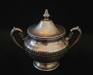 F.B. Rogers Silver Co. SilverPlated Sugar Bowl with Lid