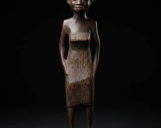 HandCarved Ebony Wood African Figurine