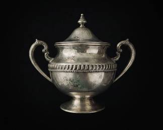 SilverPlated Covered Sugar Bowl
