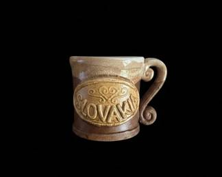Vintage Czechoslovakia Ceramic Souvenir Mug