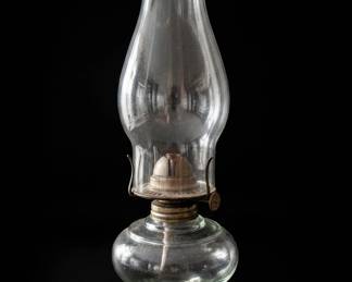 Assorted Glass Oil Lamps with PA Mfg. Co. and Lamplight Farms examples