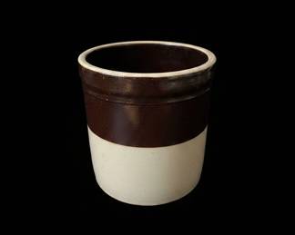 Vintage TwoTone Stoneware Crock