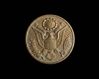 Vintage US Army Great Seal ScrewBack Hat Badge or Insignia