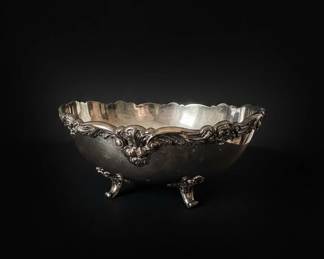 Ornate SilverPlated Footed Centerpiece Bowl by Reed Barton