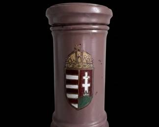Hungarian Coat of Arms Commemorative Wooden Vessel