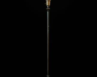 Art Deco Torchiere Floor Lamp with Onyx Base