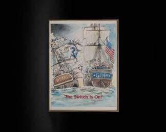 Republican National Committee Political Cartoon Poster
