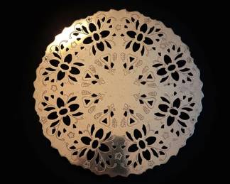 SilverPlated Pierced Trivet
