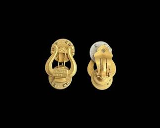 Vintage Lyre Music Pin