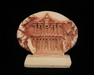 Petra Jordan Souvenir Figurine AlKhazneh Treasury Relief with Camel Statue
