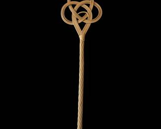 Vintage Woven Rattan Rug Beater