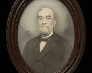 Victorian Era Crayon Portrait of a Gentleman