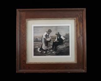 Framed Print of The Angelus by JeanFranois Millet