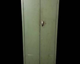Vintage Industrial Steel Storage Cabinet