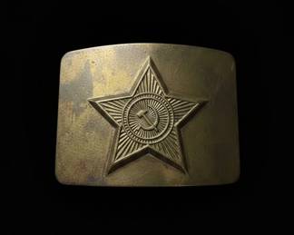 Soviet Army Officers Brass Belt Buckle